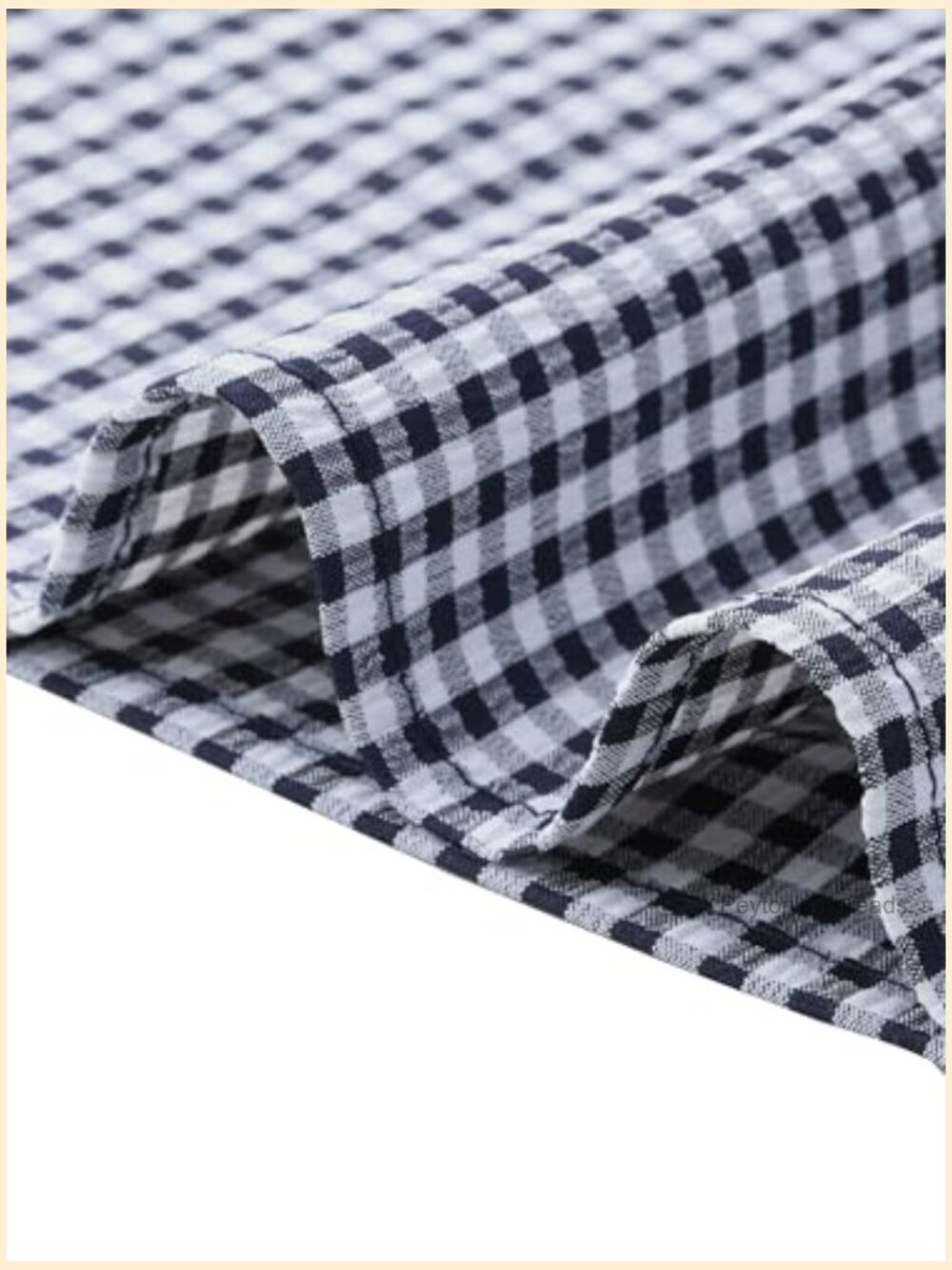 Gingham Midi Dress with Tie Front Short Sleeve Flowy Beach Dress - Picture 6 of 6